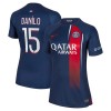 Original Fußballtrikot Paris Saint-Germain 2023-24 Danilo 15 Heimtrikot Für Damen